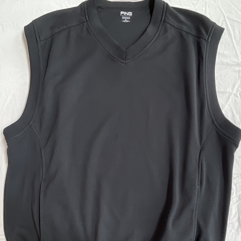 PING‎ Collection Performance Dynamics Men's Golf Vest V-Neck Mesh Black XL